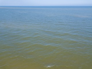 Baltic beach from above. Drone photography.