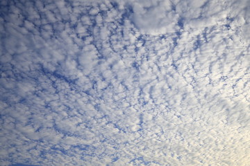 Blue skies and white clouds, clear skies