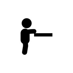 child got up icon. Element of toddler development icon for mobile concept and web apps. Glyph child got up icon can be used for web and mobile