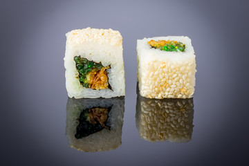 Roll with chukka on black on black with reflection