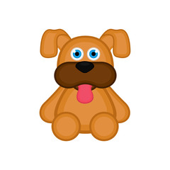 Isolated cute dog icon