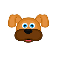 Isolated cute dog avatar
