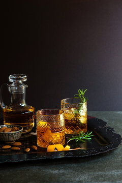 Old fashioned cocktail