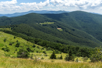 Obraz premium Amazing Summer Landscape to Stara Planina ( Balkan ) Mountains from Shipka peak , Stara Zagora Region, Bulgaria
