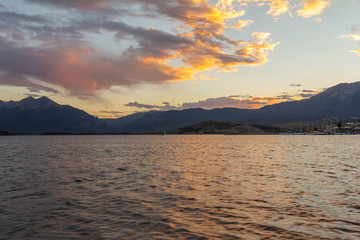 Sunset on Dillon Lake