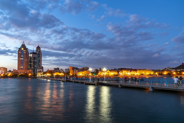Naklejka premium Qingdao city scenery