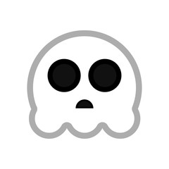 Cute halloween ghost cartoon character
