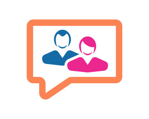 talk box person avatar figure silhouette profile image vector icon logo