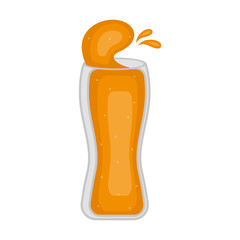 Isolated beer glass icon