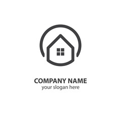 home logo design element, logo design template
