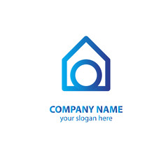 home logo design element, logo design template
