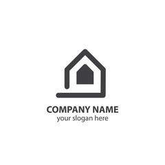 home logo design element, logo design template