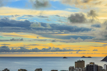 Sunset on the hill of Cantagalo