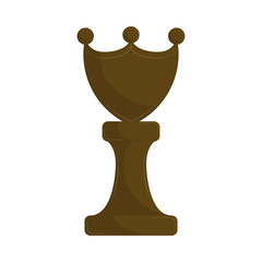 Isolated queen chess piece icon
