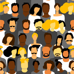 Vector people pattern