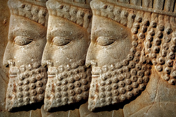 Persepolis is the capital of the ancient Achaemenid kingdom. Iran. Ancient Persia. Bas-relief...