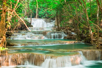 Foto op Plexiglas Landscape waterfall in the jungle Thailand © calcassa