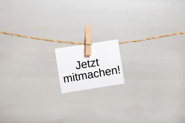 Jetzt mitmachen!