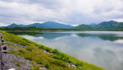 Huai Prue Reservoir in Nakorn Nayok