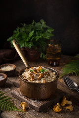 chanterelle mushroom risotto © anna_shepulova