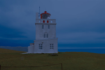 Dyrholaey lighthouse tower, South coast of Iceland