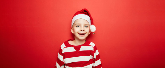 Weihnachten Panorama Header mit lachendem Kind