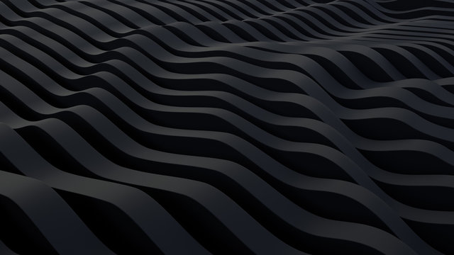 abstract black parametric background