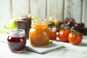 Assorted homemade preserves