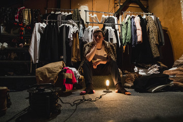 Fashion Designer in his Dressing Room