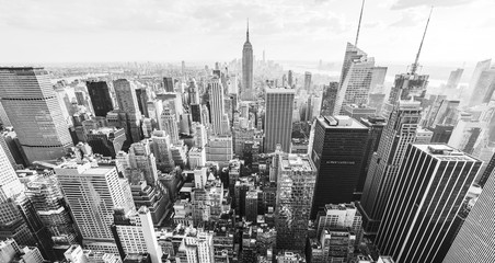  new york skyline in the evening.