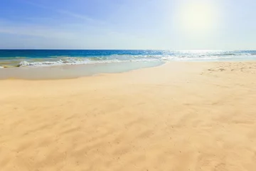 Deurstickers Kust Ongerept tropisch strand
