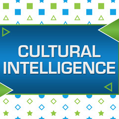 Cultural Intelligence Green Blue Basic Shapes Triangles 