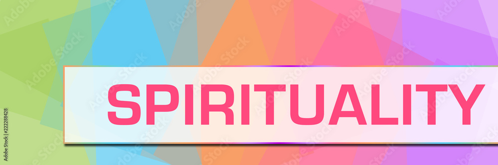 Wall mural spirituality colorful abstract background horizontal