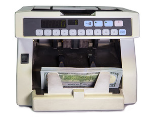 electronic money counter machine with American dollars