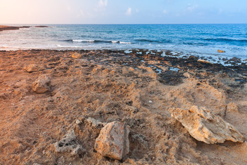 Mediterranean Sea coast. Summer landscape