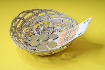 Wechselgeld, Geldscheine und Münzen