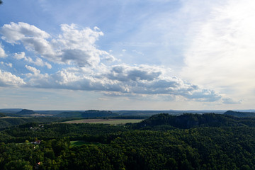 Ausblick Bastei, Elbsandstein Gebirge