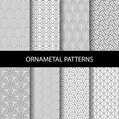 different patterns , formal and geometric design, Pattern Swatches vector Endless texture can be used for wallpaper, pattern fills, web page,background,surface

