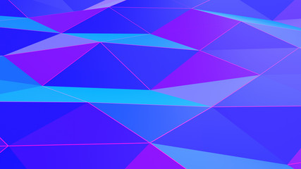 Obraz premium Holography Neon Abstract Low Poly Background