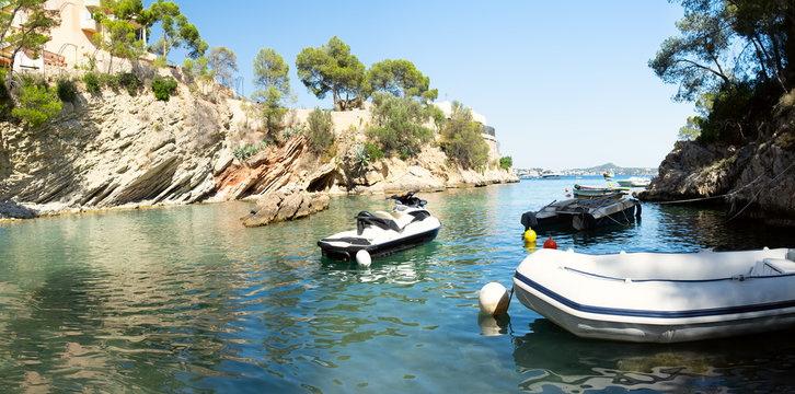 Cala Fornells View in Paguera, Majorca, Spain