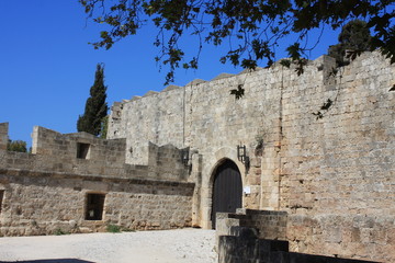 the Grand Master of the Knights of Rhodes - a medieval castle in the city of Rhodes, on the island of Rhodes in Greece