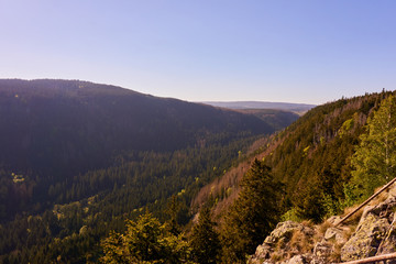 great view over the hills and the valley