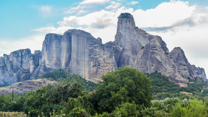 Rocks of Meteora in Greece.