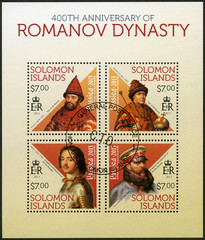 SOLOMON ISLANDS - 2013: shows members of Romanov Dynasty, The House of Romanov