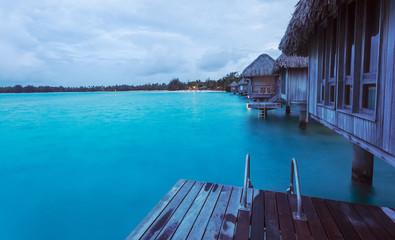 Over water bungalow in Bora Bora, French Polynesia