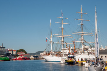 im Hafen von Bergen, Norwegen