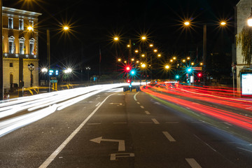 Fototapeta na wymiar Road by night
