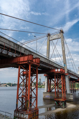 Naklejka premium Industial bridge