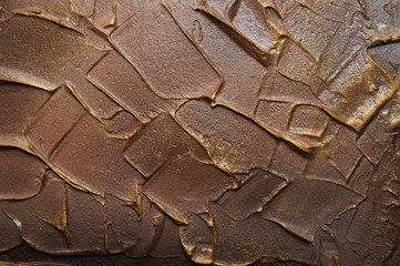 Repair, design of premises artistic multicolor putty bricks on the wall