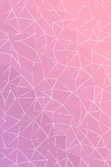 Abstract illustration of Vertical Pearly purple and parrot pink with thin white strokes background, digitally generated.